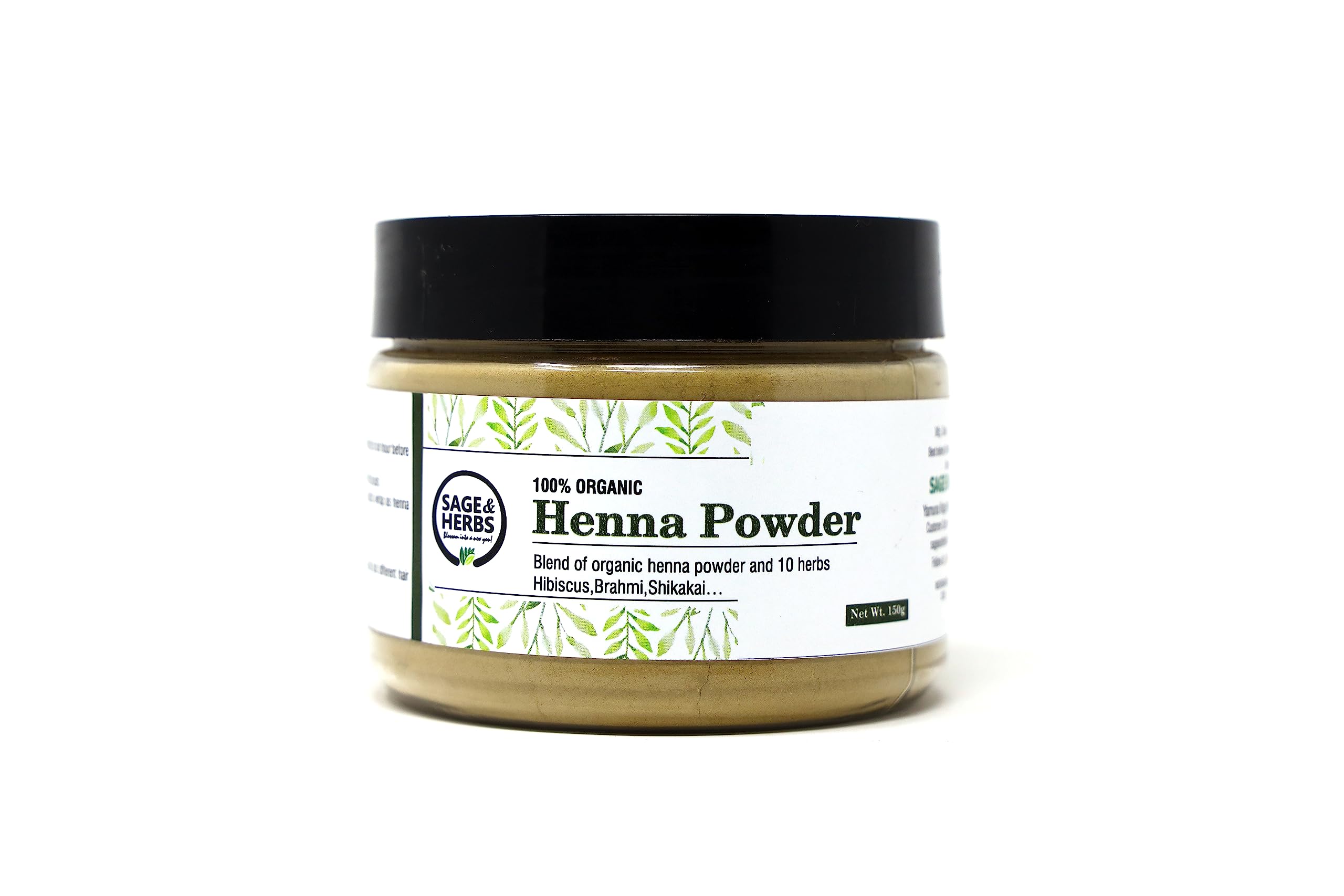 Sage & Herbs 100% Natural Organic Herbal Henna Powder For Hair Care, Hair Color and Hair Growth,150g