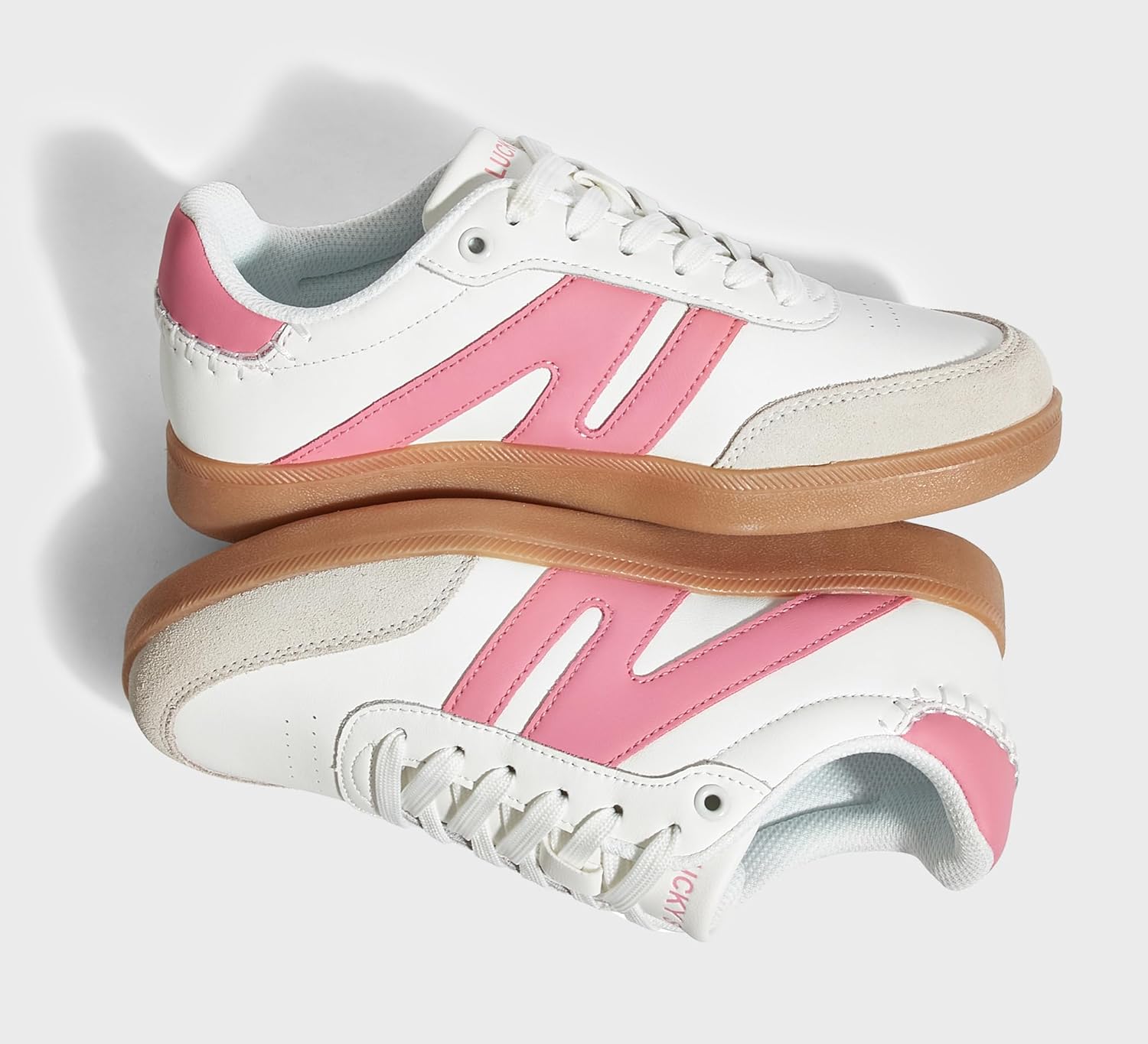 LUCKY STEP Women Classic Retro Gum Sole Fashion Sneakers Casual Tennis Skate Shoe Genuine Leather Walking Footwear Anti Slip Trainers - Image 8