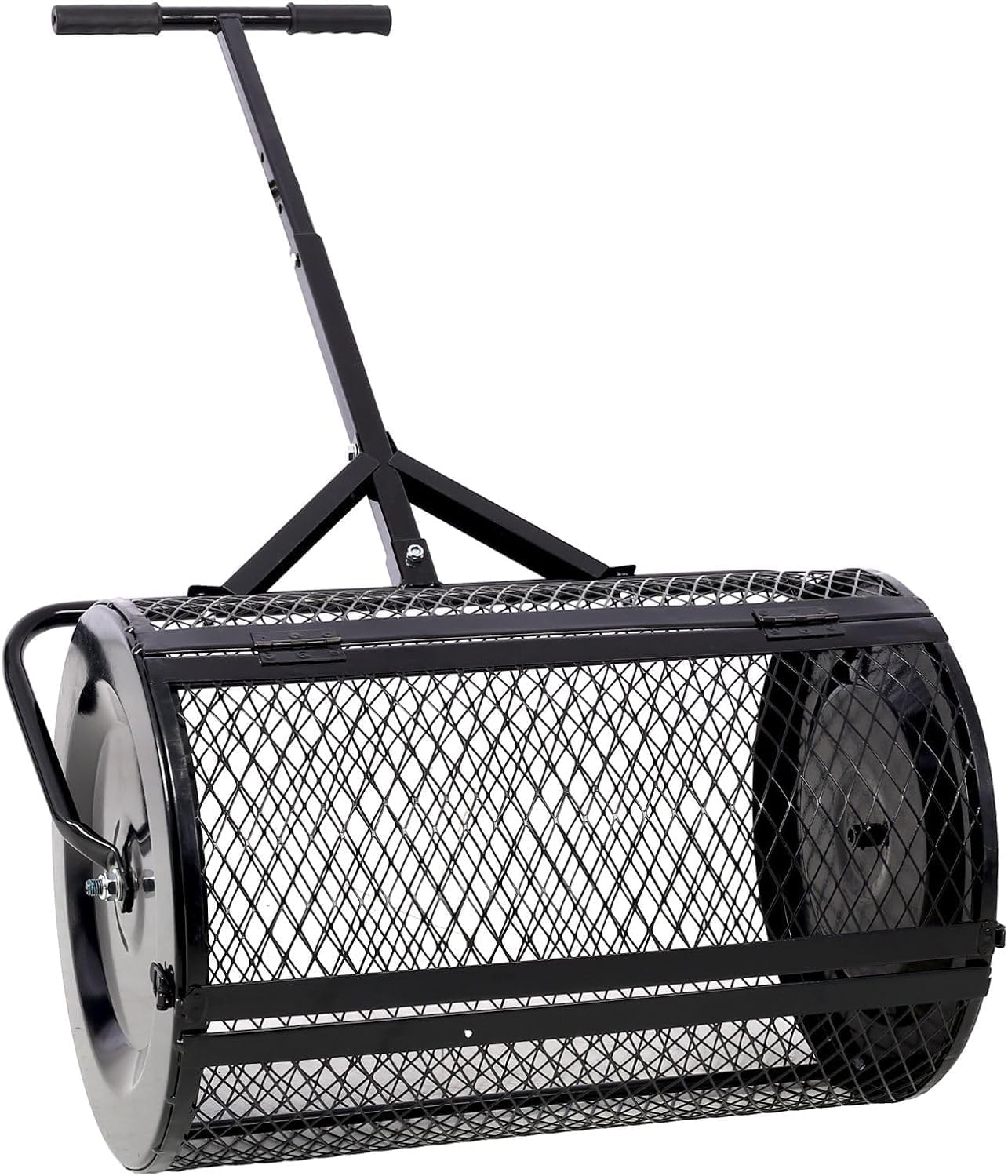 Maintain Your Lawn with 24-Inch Peat Moss Compactor, Durable Metal Mesh with Ergonomic Handle for Care