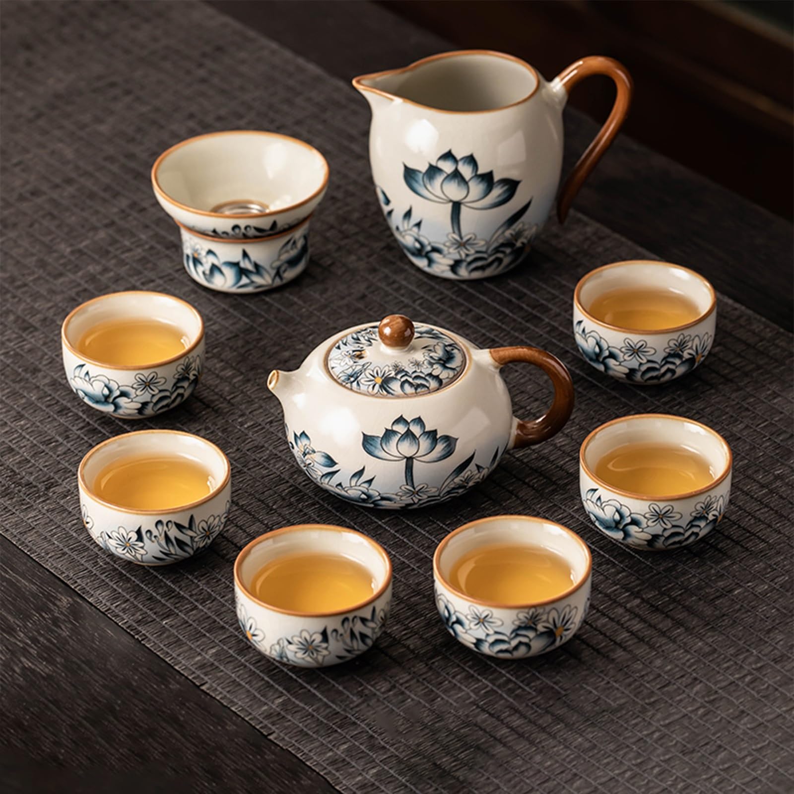 Juego de té Gongfu para ceremonias en el hogar y momentos de relajación