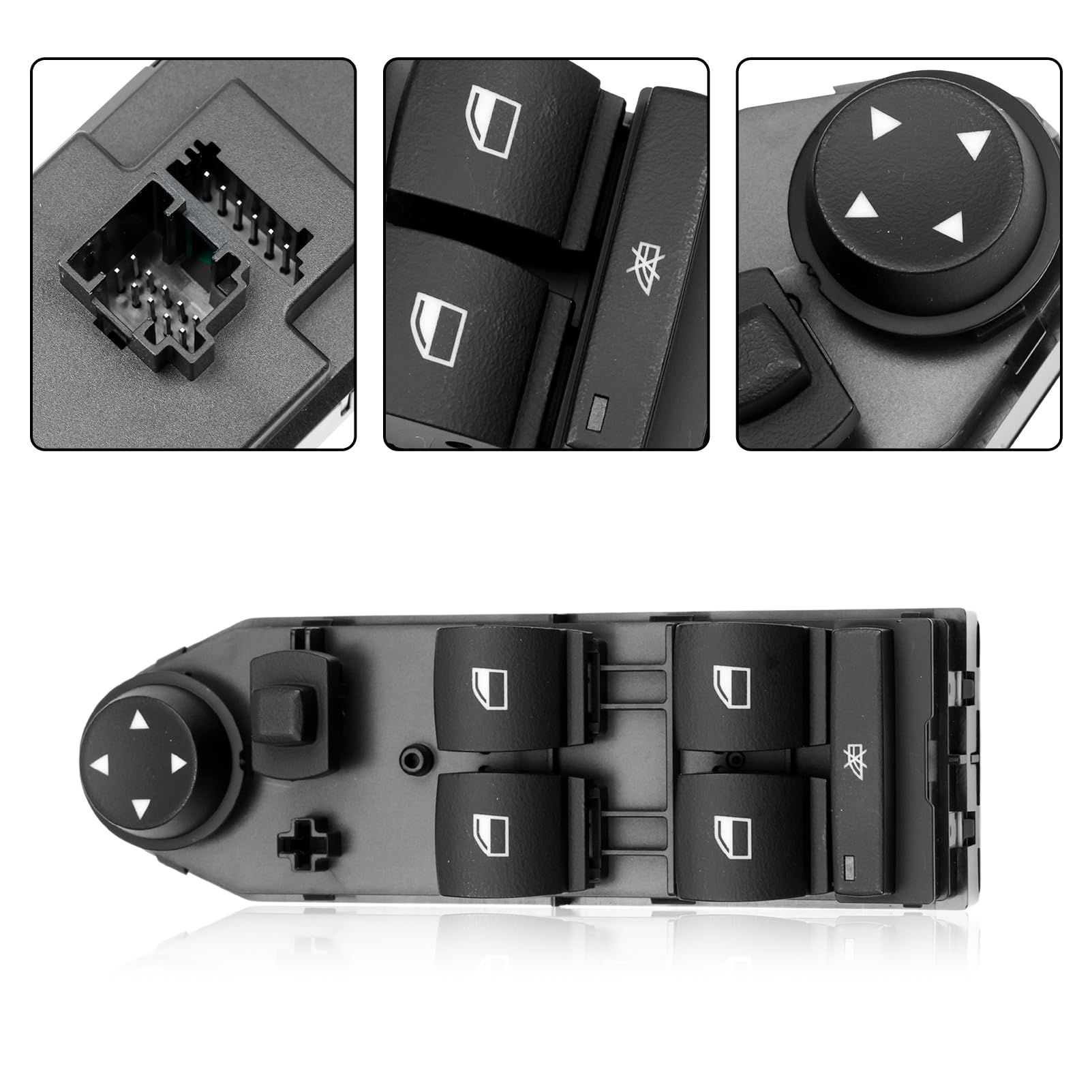 Interrupteur Leve Vitre Gauche Pour E83 X3 2004-2010 61313414352 Interrupteur lève vitre électrique 3414352 Commande Vitre Conducteur Interrupteur Miroir Unité Commande Accessoires Voiture