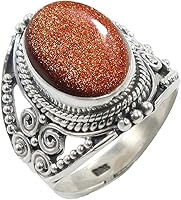 Vista 13 de Anillo de Plata Esterlina 925 para Mujeres con Piedra Preciosa Natural, Anillo de Compromiso de Plata Esterlina, Piedra Natal de Junio con Engaste