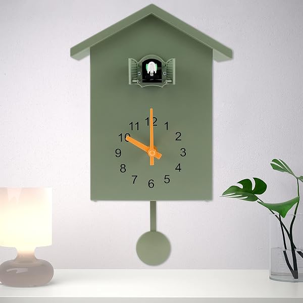 Eummy Minimalist Cuckoo Clock with Pendulum