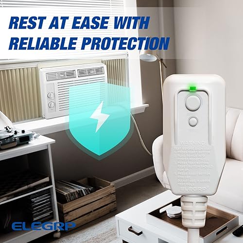 Miniatura 5 de ELEGRP L15515 - Enchufe de cable de alimentación LCDI de 18 AWG para aire acondicionado, certificado UL E250451, reemplazo del interruptor de