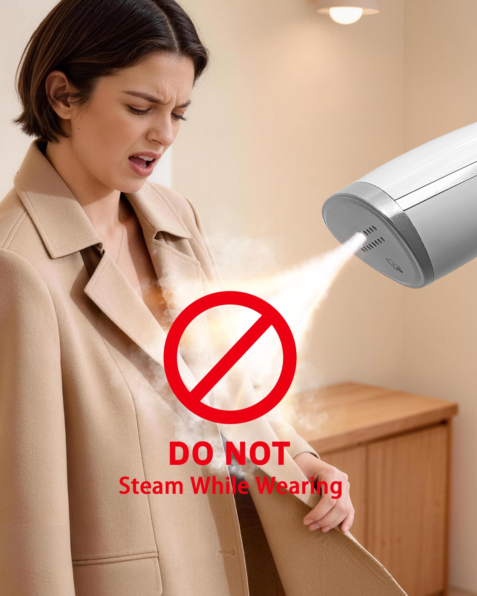OGHom Portable Travel Handheld Steamer for Clothes, Garment Wrinkle Remover view 8