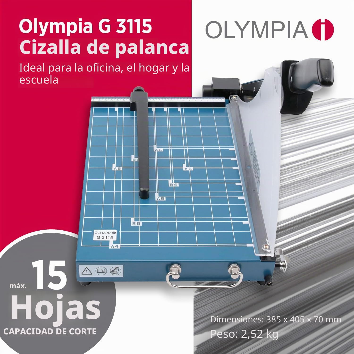 Olympia G 3115 DIN A 4 cortadora de papel