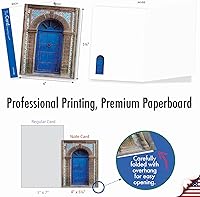 Vista 27 de The Best Card Company 20 Assorted Blank Notes Bulk Box Set 4 x 5.12 Inch with Envelopes (10 Designs, 2 Each) Bold Bouquets AM10345OCB-B2x10