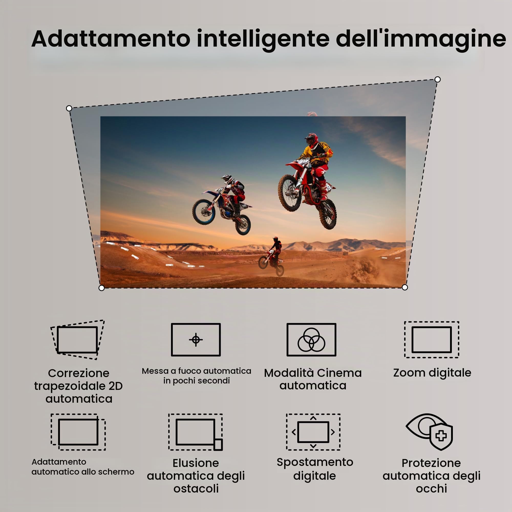 BenQ TK705STi Proiettore 4K HDR a Tiro Corto, 3000 ANSI Lumen, Google TV con Netflix, HDMI 2.1, Basso Input Lag, Schermo 150" per Home Cinema