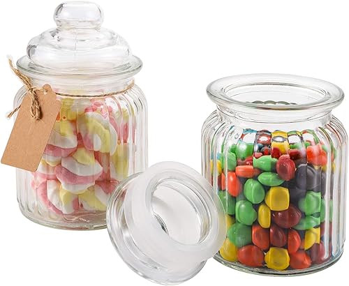 Miniatura 3 de TOPZEA Paquete de 12 tarros de vidrio con tapas herméticas, recipientes de vidrio transparente de 8 onzas para especias de azúcar, tarro de