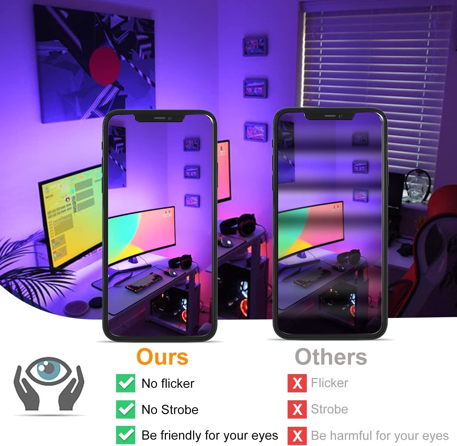 ChangM RGB LED Strahler Fluter Außen Strahler 30W 4 Pack Bluetooth APP-Steuerung 16 million Farben Smart Flutlichtstrahler, IP66 Außenstrahler Wasserdicht Flutlicht, Garten Stimmungslichter