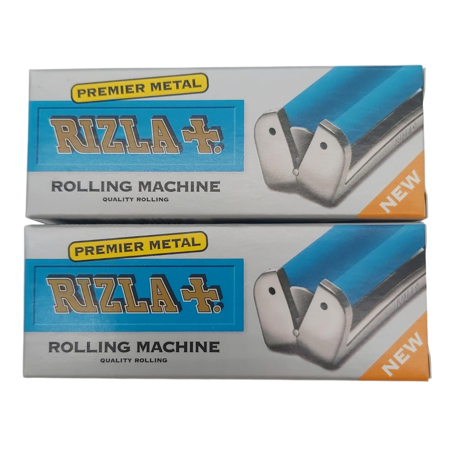 Premier Metal Cigarette Rolling Machine – 70mm Regular Size | Durable & Easy to Use | Perfect for Hand-Rolled Cigarettes | Fits Standard Rolling Papers | Portable Tobacco Roller | Pack of 2
