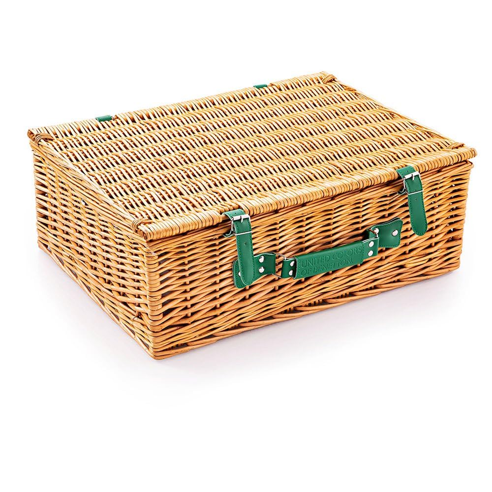 UNITED COLORS OF BENETTON Cestino Picnic 4 persone 54x42x20 cm ceramica