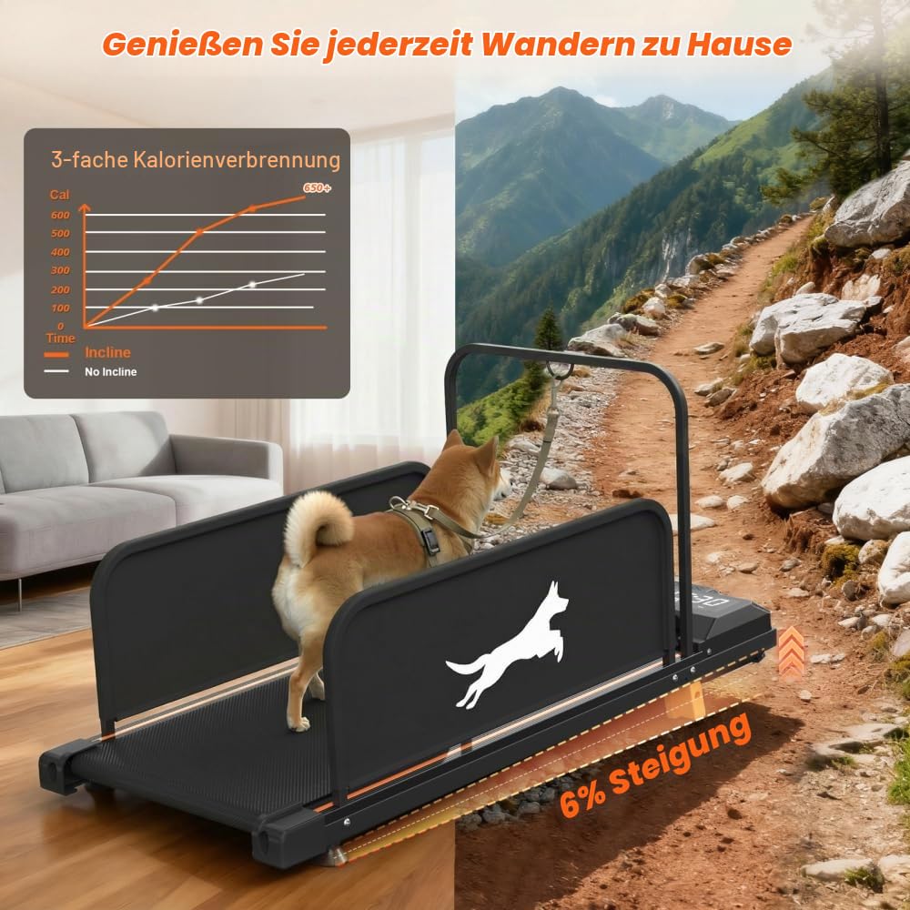 Smartes Ruhiges Hundelaufband Verstellbare Geschwindigkeit Sicher Für Kleine Mittelgrosse Hunde Haustier Training Zuhause Bewegung Fitness