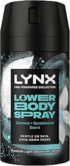 Fine Fragrance Collection Coconut + Sandalwood Lower Body Spray premium light deodorant spray for 72 hours of freshness 100 ml