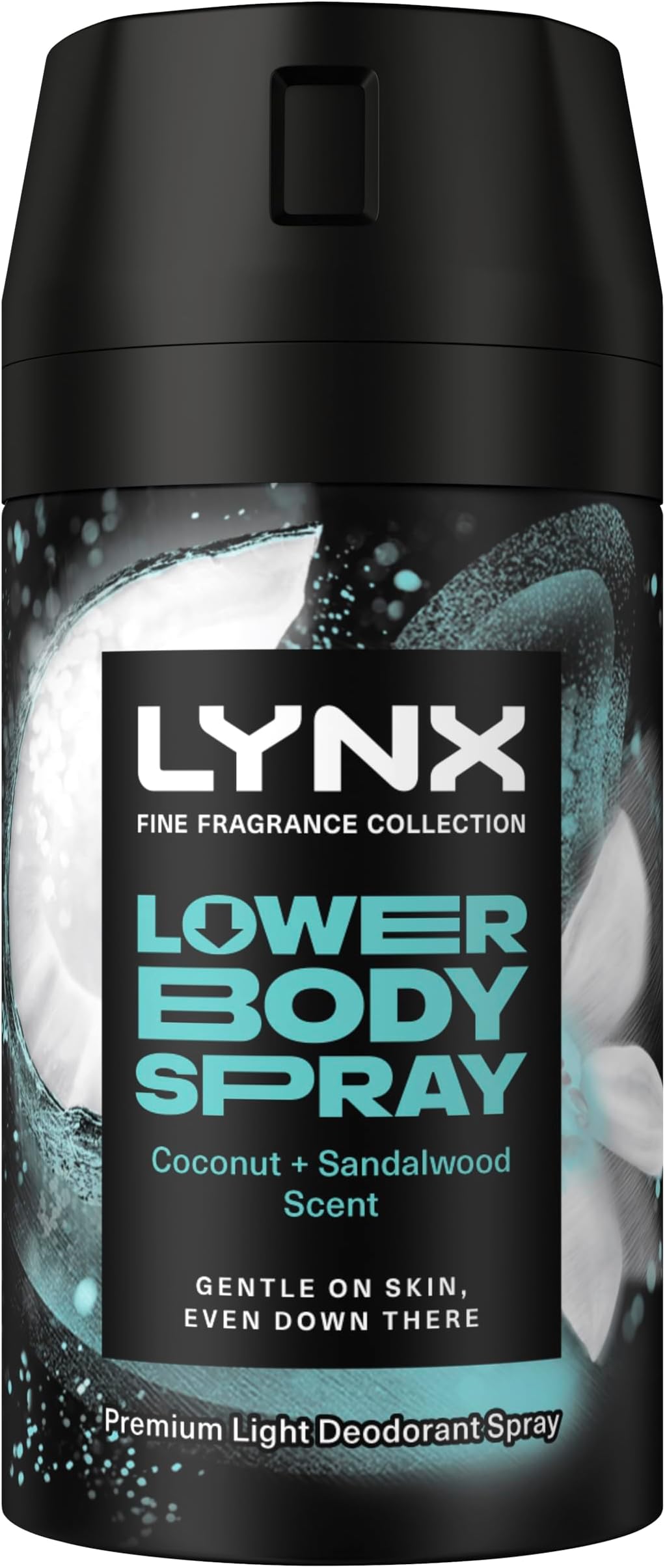 Fine Fragrance Collection Coconut + Sandalwood Lower Body Spray premium light deodorant spray for 72 hours of freshness 100 ml