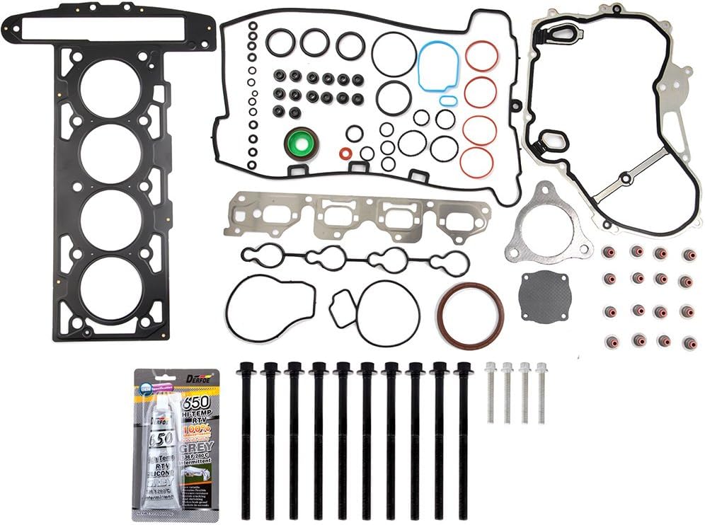 ECCPP Cylinder Head Gasket Set W/Head Bolts Fits for Chevrolet Cobalt 2.2L,for Pontiac G5 2.2L HS26223PT-5,CS26223-1