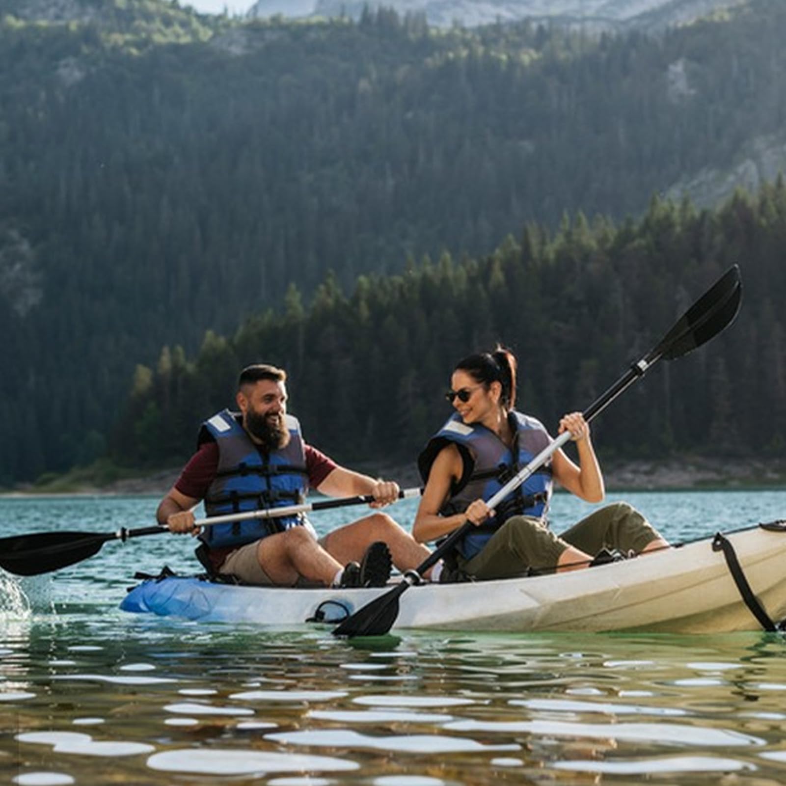 Generisch Leichte Kajakpaddel Abnehmbares Doppelkopf-Ruderwerkzeug Aus | Doppelpaddel für Seeboard Training Für Erwachsene Sportler Wassersport Boot Flüsse Und Seen