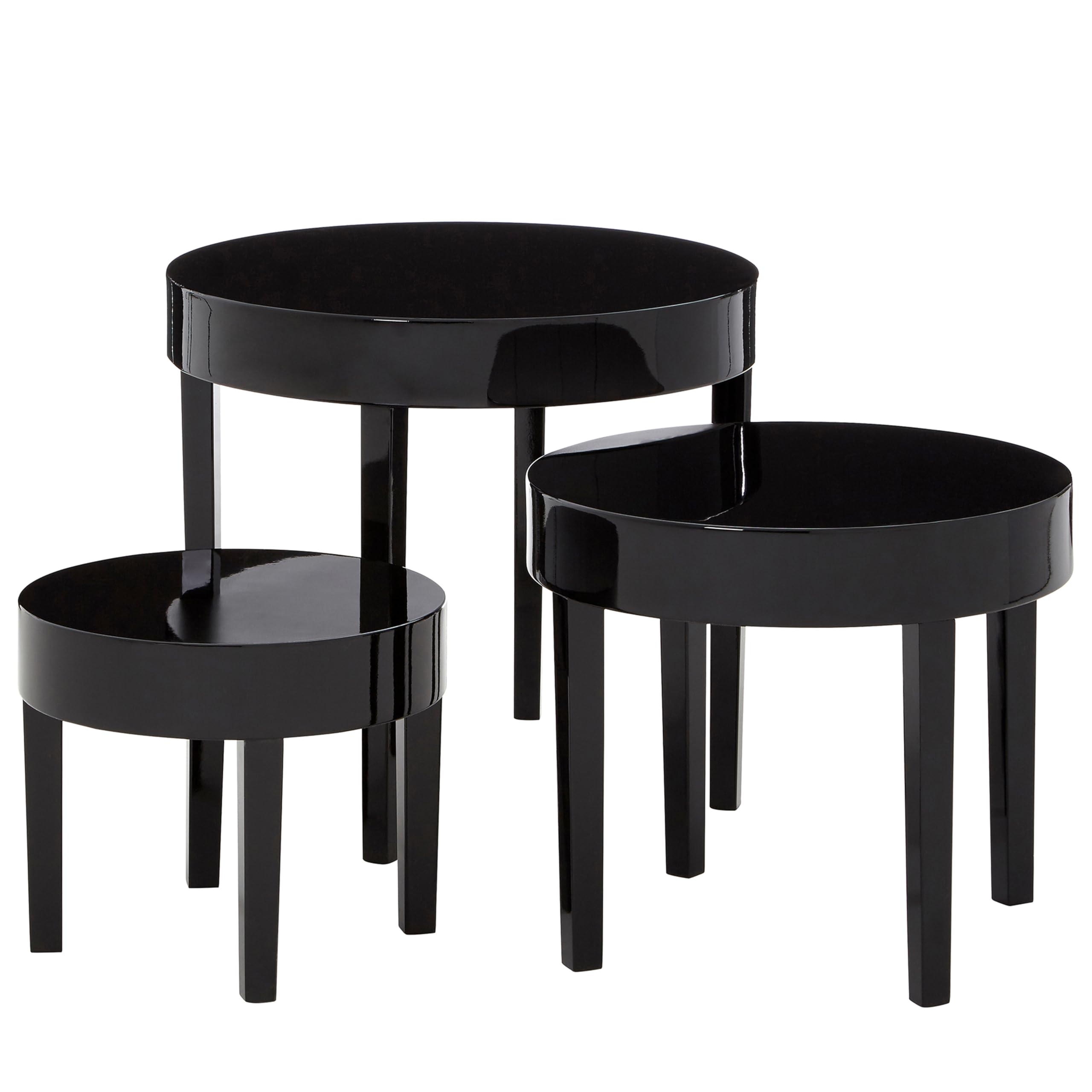 Moritz Set Of Three Nesting Tables - Black