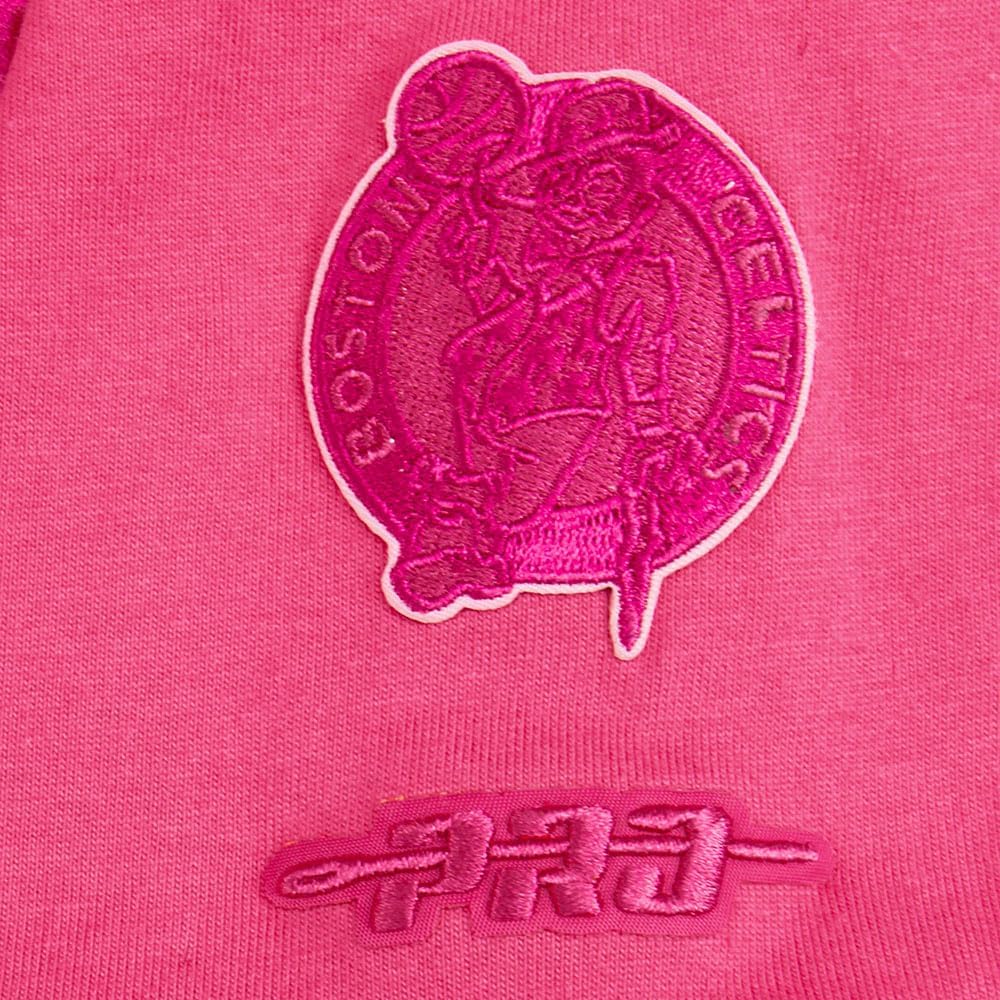 Big Girls NBA Classic Triple Pink Cotton Short Sleeve Boxy Tee