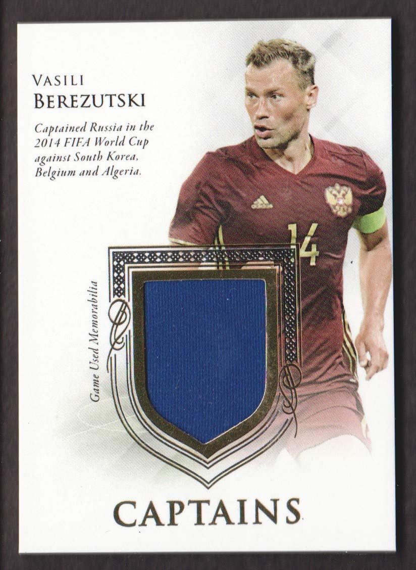 2018 Futera World Unique Soccer Captain JERSEY #CP02 Vasili Berezutski 16/35