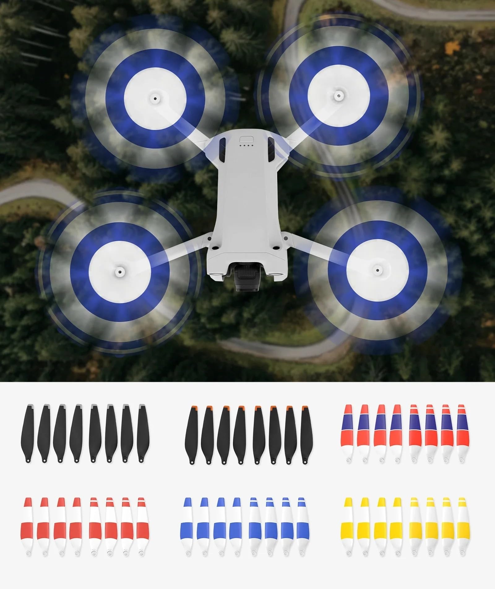Compatibile Con DJI elica sgancio rapido silenziosa 6030 Mini3/Mini3Pro