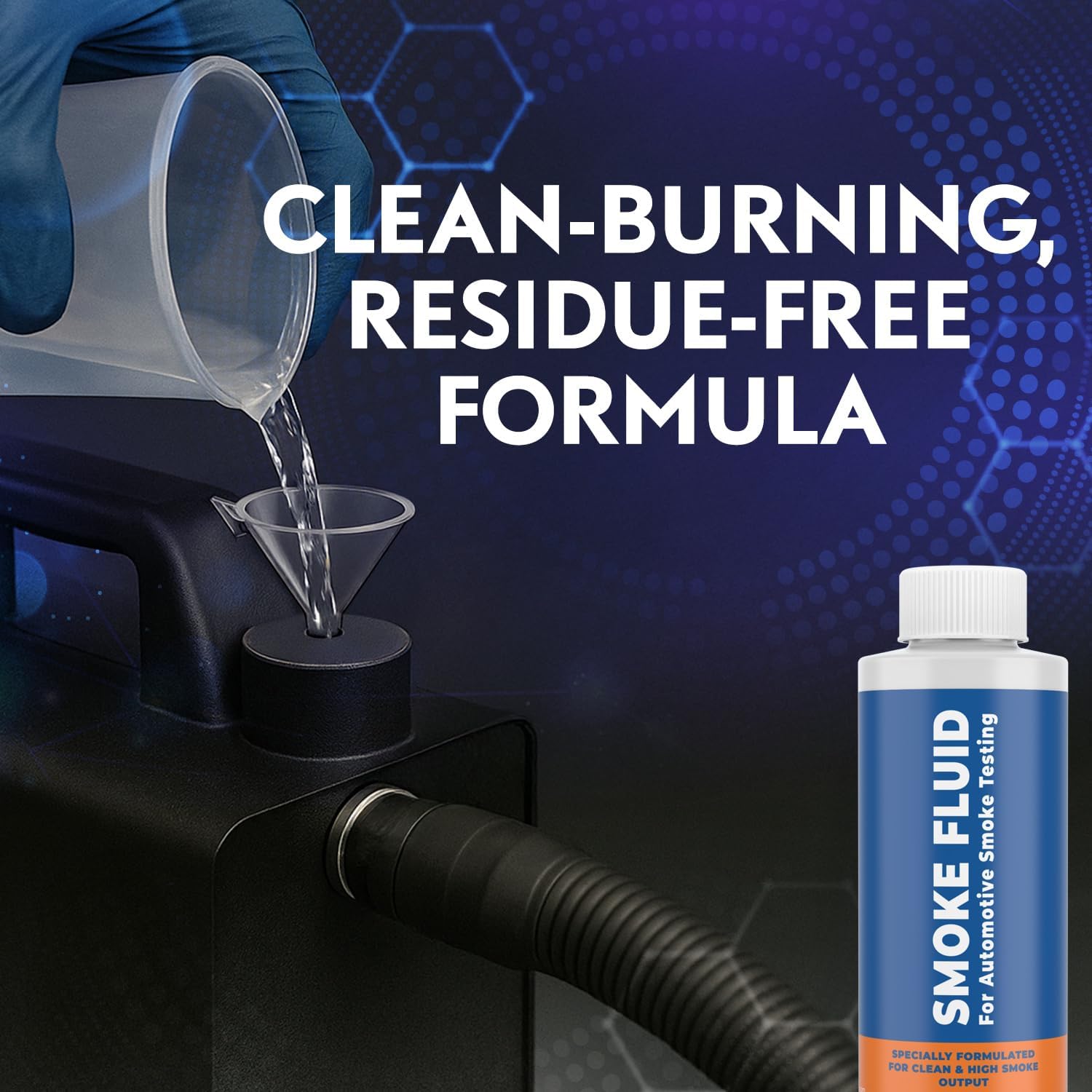 Smoke Fluid Solution for Automotive Smoke Machine Testing - [2 Pack] Made in USA - 16oz Liquid Smoke Refill Designed for Automotive Testing - EVAP, Vacuum, Fuel, Intake, Exhaust, Turbo Systems & More