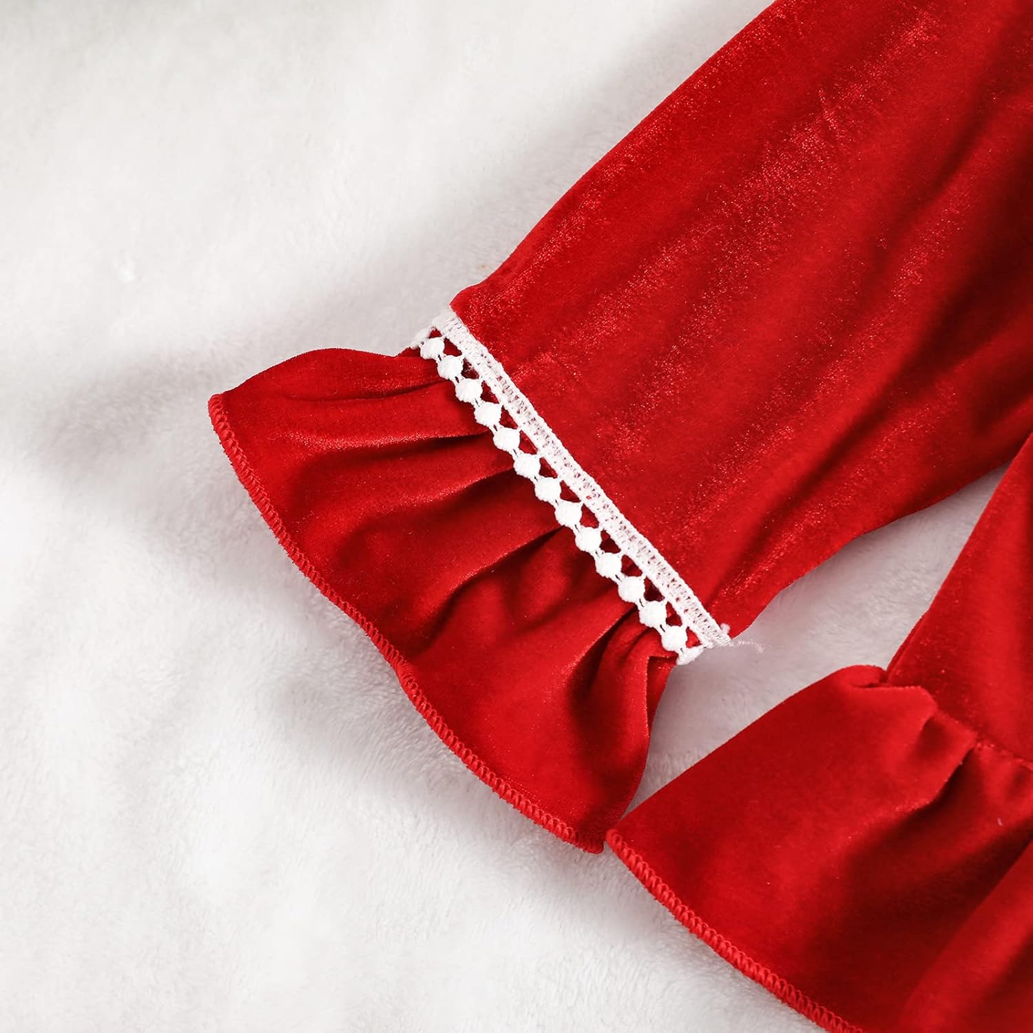 Christmas Pajamas For Kids Toddler Girl Pjs Long Sleeve Button Down Infant Baby Matching Pjs Lounge Set - Image 4