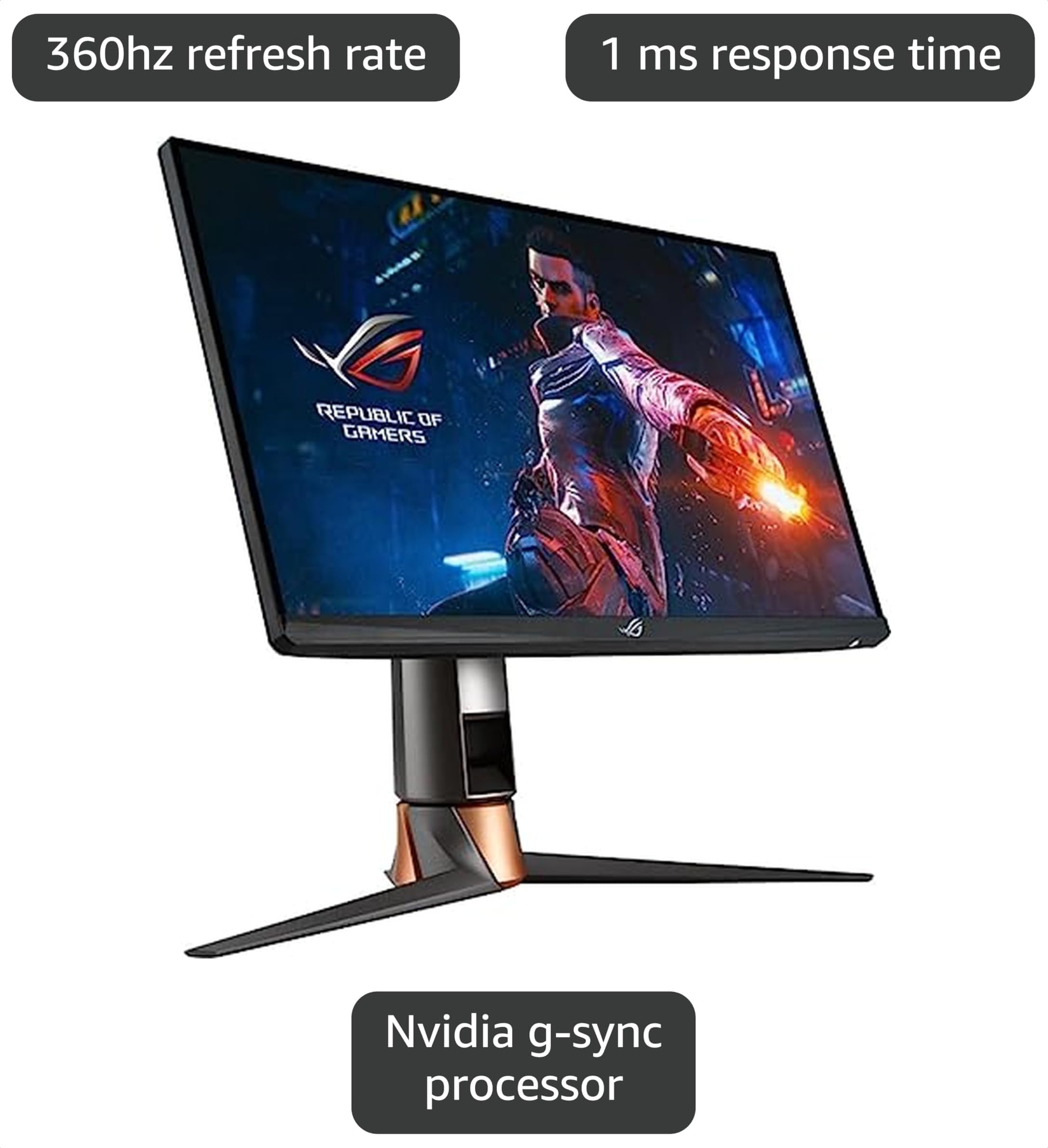 Amazon.com: ASUS ROG Swift 360Hz PG259QN Monitor de juegos HDR de