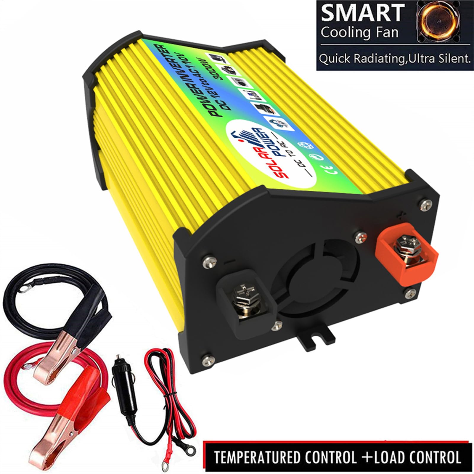 Kit de solar | de panel solar | Configuración solar para el hogar | Controlador de panel solar e inversor, kit de inversor solar de 3000 W, puertos USB, inversor solar con controlador