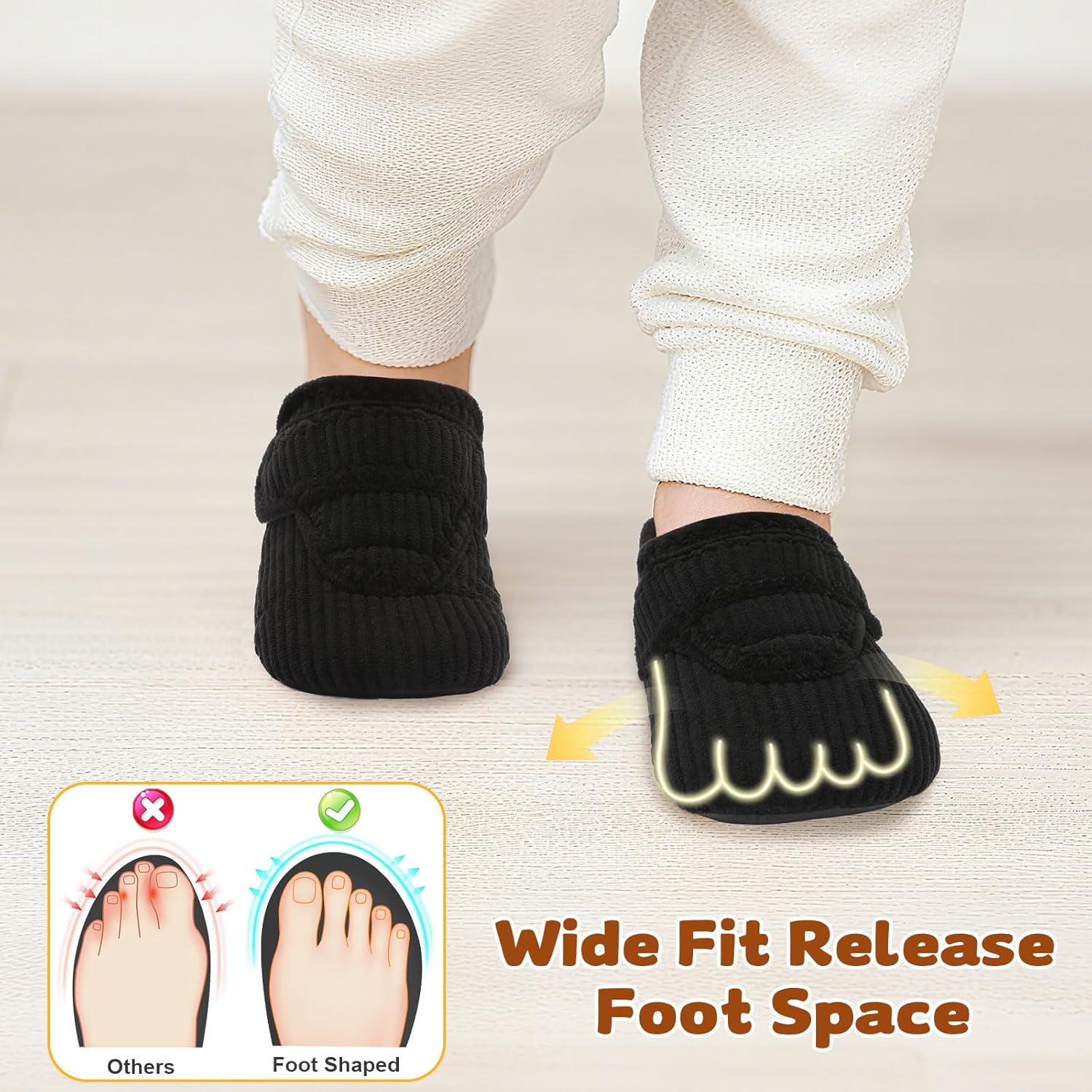 LeIsfIt Toddler Slippers Boys Girls House Shoes Soft Warm Kids House Slippers Slip on Cozy Bedroom Sock Shoes Non-slip Indoor Outdoor Slipper Shoe - Image 3