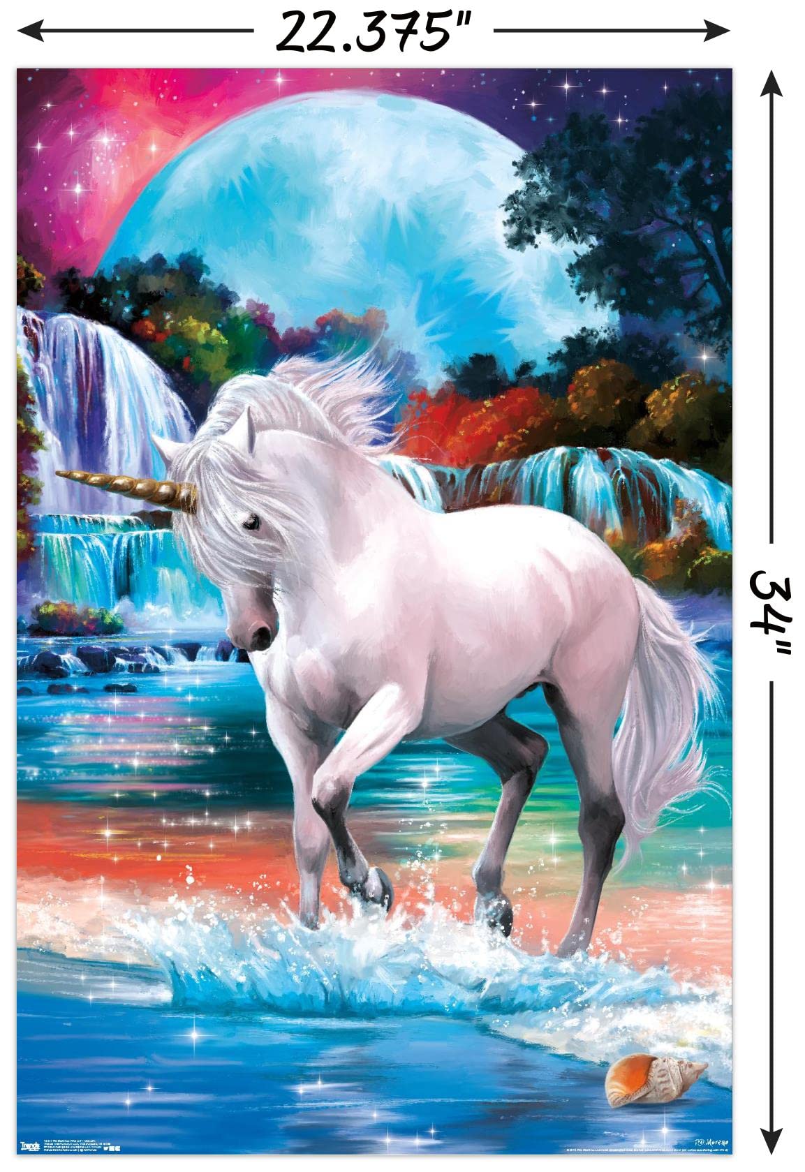 Amazon.com: Trends International PD Moreno - Fine Art - Unicorn