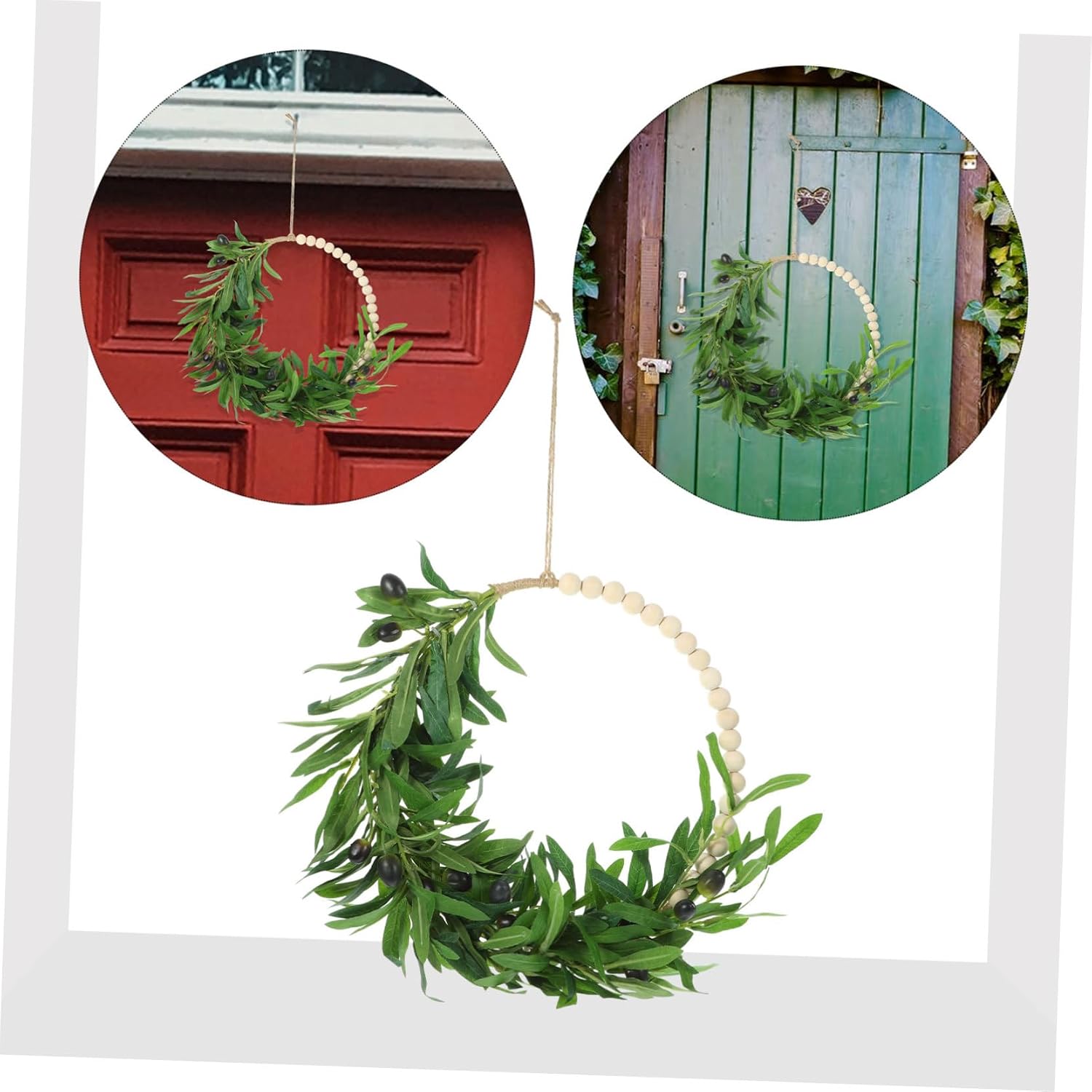 Simulated Olive Wreath Bachelorette Party Favors Wall Hanging Decor Wedding House Decor