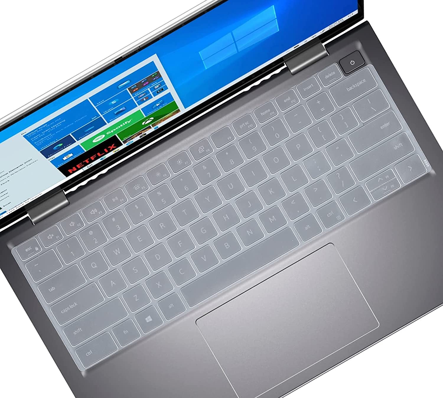 RAYA Silicone Keyboard Cover for Dell inspiron 14 {5410,5420} Dell inspiron 13 {5310} Dell Vostro 14 {3420,3425} Laptops (Transparent)