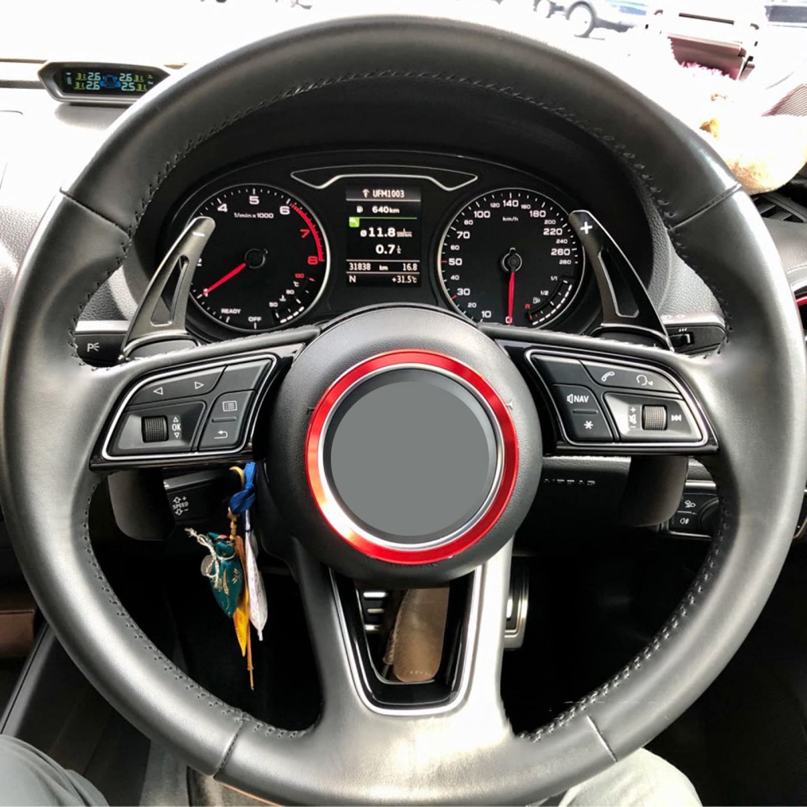 Palettes De Changement De Volant Aluminium Noir Pour Audi A3/S3, A4 B9, A5/S5, Q7, TT/TTS - Adhésif 3M