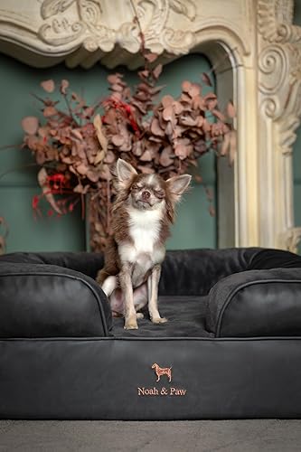 Miniatura 5 de NOAH & PAW Cama para perro, 28 x 23 x 11 pulgadas, camas ortopédicas para perros para mascotas de tamaño mediano, espuma viscoelástica de cáscara de