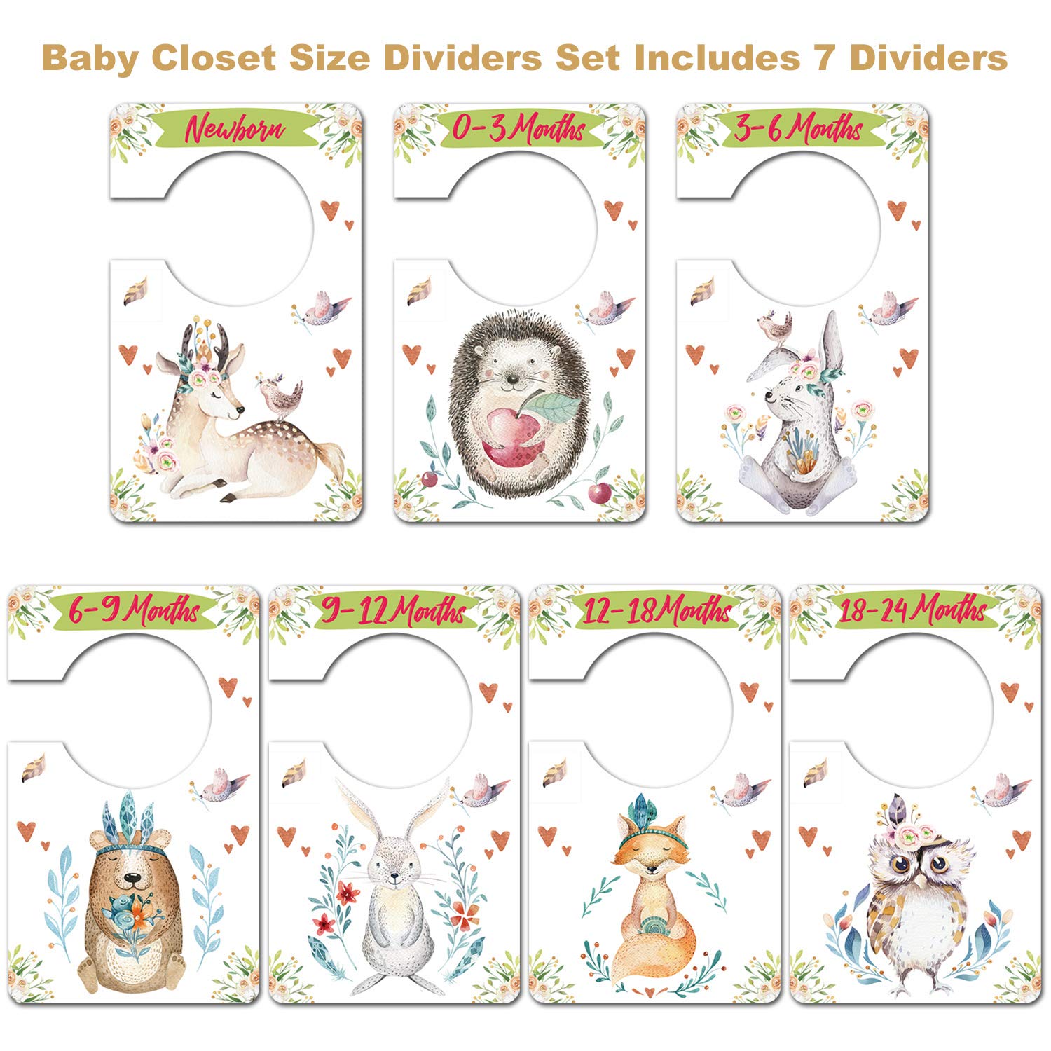 Baby Closet Size Dividers Woodland Nursery Closet Dividers For Baby