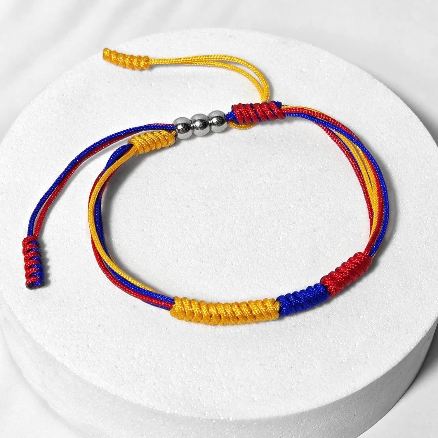 FLag Bracelet Patriotic Country Code Flag Pride Bracelet Tibetan Wrist Wrap Bracelet for Women, Men, String Thread - Image 5