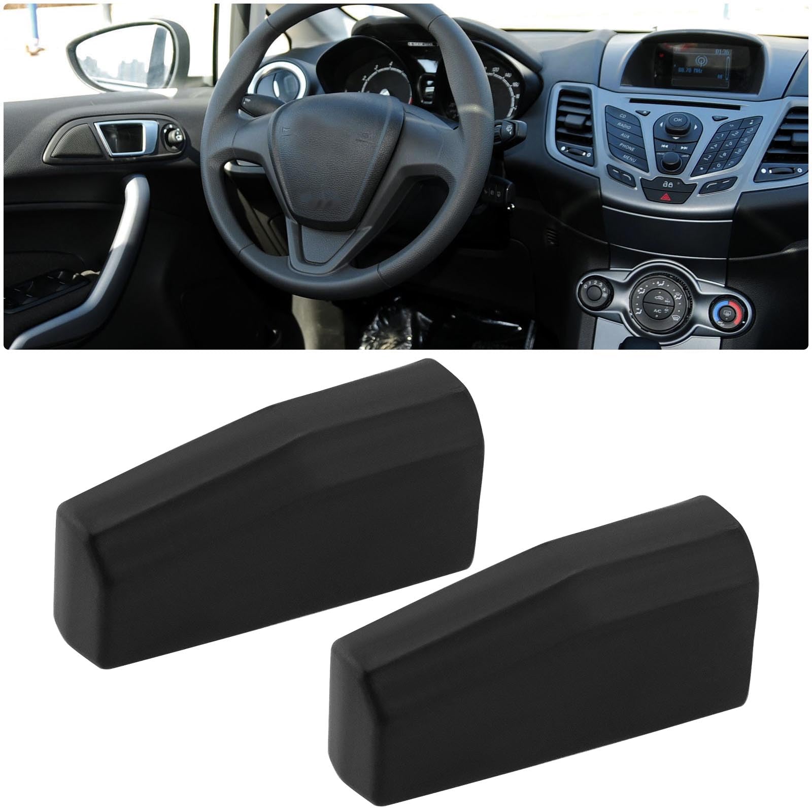 OTOTEC 2PCS Remote Key Chip ID83 4D63 80 Bit Car Key Transponder Compatible with Ford Fiesta Mk5 2002-2008 Compatible with Mazda 2 2003 12x5.8x3.1mm Black - Image 3