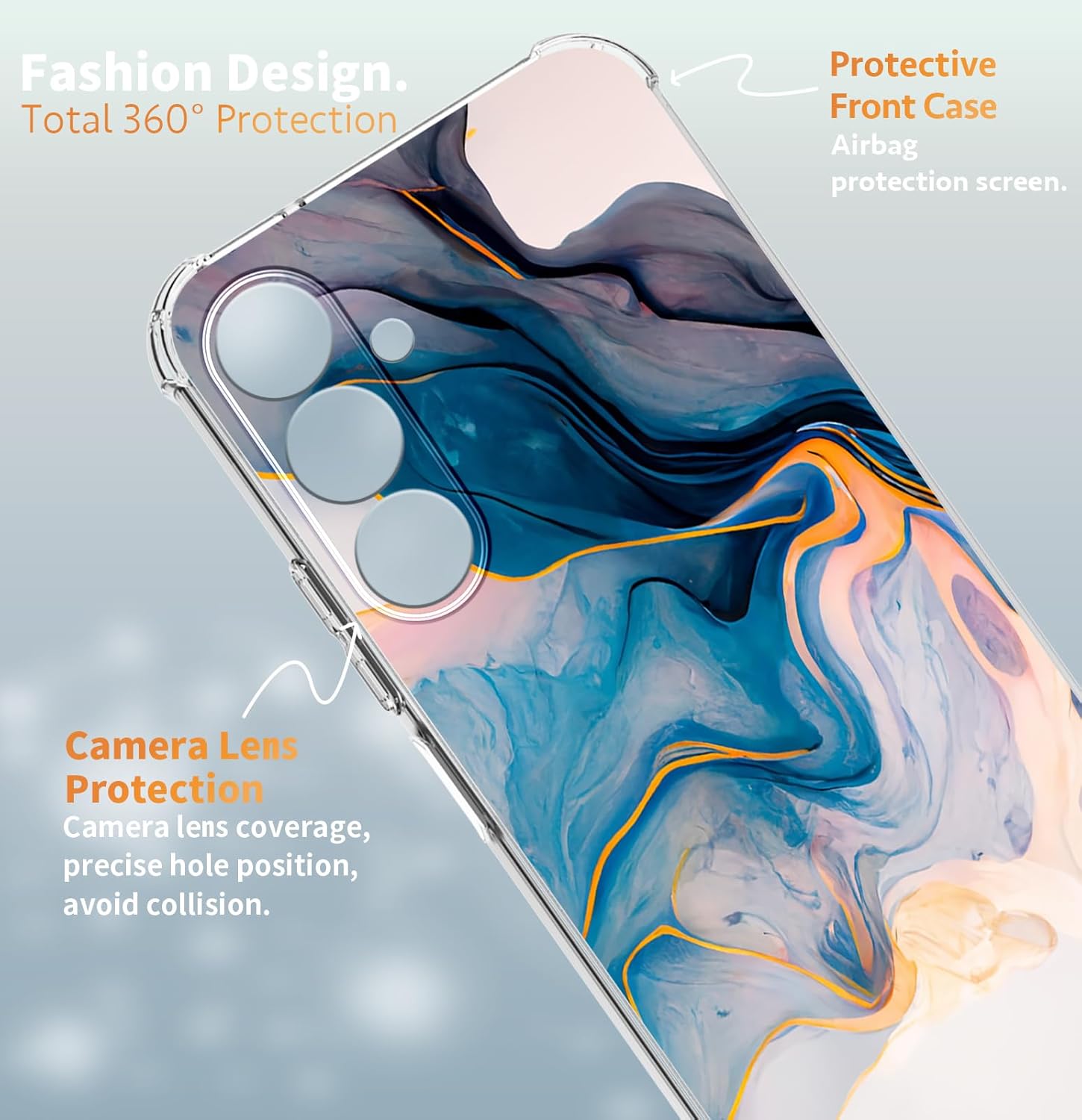 Condition photo showing New/Like New for for samsung galaxy a26 case 5g 6.7", [10ft military grade drop test] marble planet soft slim tpu protective shockproof phone case cover?sunshine beach? samsung galaxy a26 sunshine beach?galaxy a26?