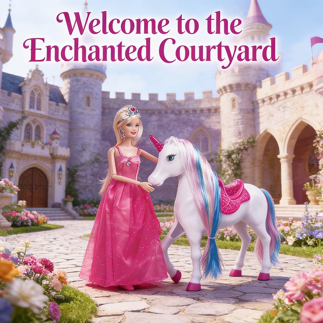 BETTINA Unicorn and Princess Doll, Magical Light Unicorn Toys, Princess Toys for Girls 3+, Unicorn Gifts for Christmas Birthday for Kids Girls Aged 3 4 5 6 7 8