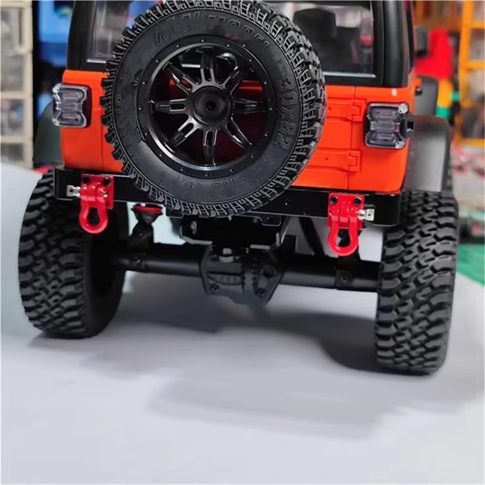 Paraurti RC per MN128 Paraurti Anteriore E Posteriore Metallo per Auto RC 1/10 con Gancio di Traino