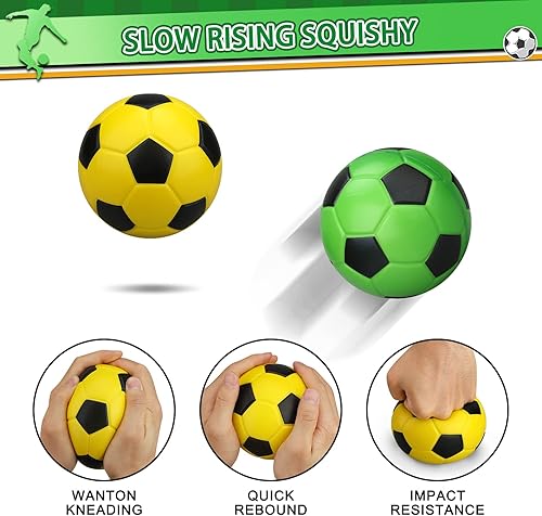 Miniatura 8 de Mini pelotas de fútbol de espuma de 5 pulgadas para interiores mini aros de fútbol, suaves y esponjosos, levantamiento lento, pelotas de piscina,