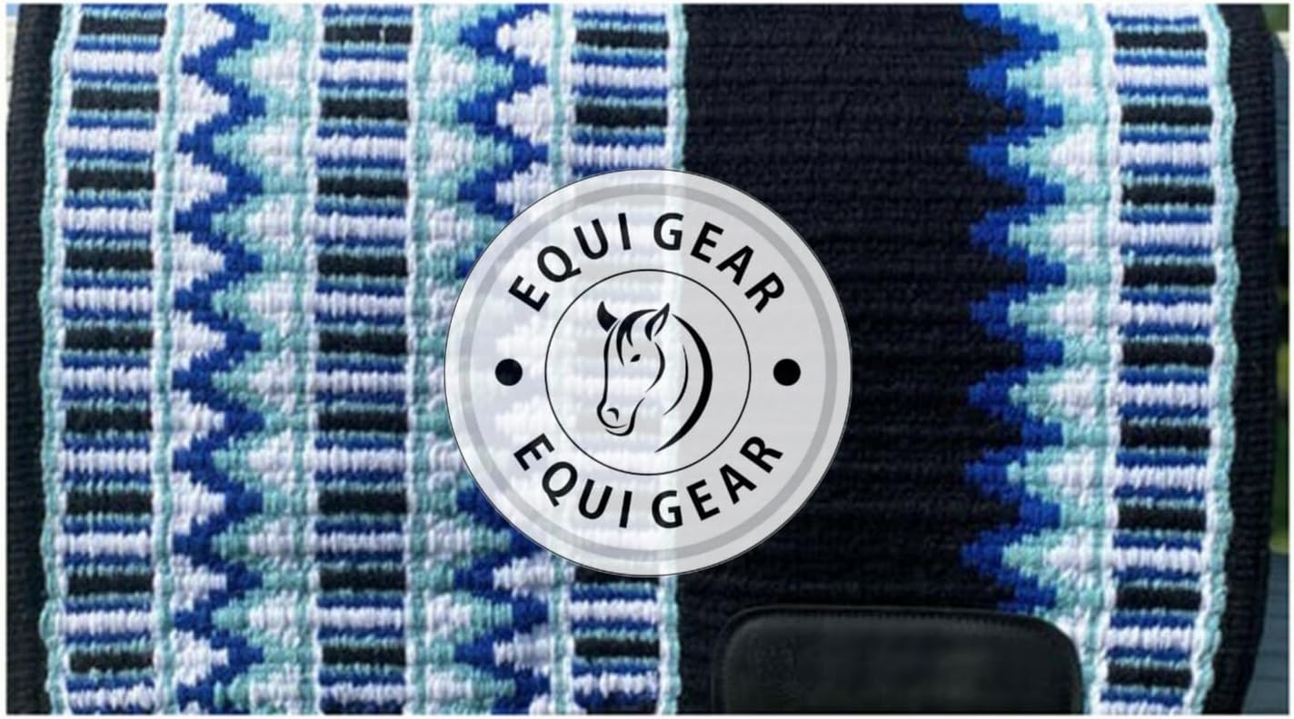 Horse Western Show Saddle Blanket/New Zealand Wool Western Saddle Blanket Top Wool Pad Sensor Flex (Customization Available) N282