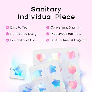 Pimple Patches for Face, Cute Hydrocolloid Acne Patches, Colorful Hologram Star Sport Stickers, Zits & Blemish, Pimple Patch with Salicylic Acid, Blue Pink Heart Moon Butterfly (48 Count)