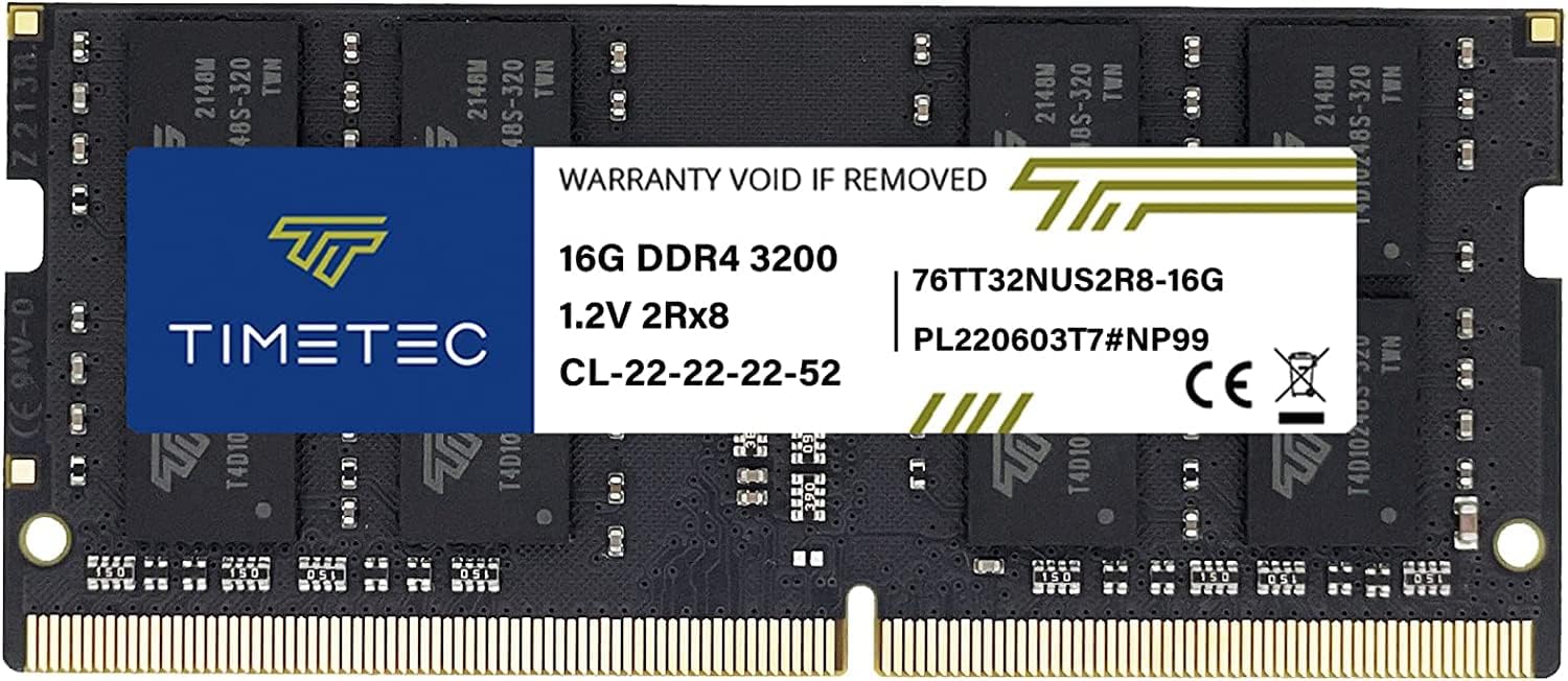 Timetec 16GB DDR4 3200MHz (or 2933MHz or 2666MHz) PC4-25600