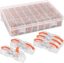 Sponsored Ad - 100 Pcs Wire Connectors Nuts, Mini Splicing Wire Connector, Lever Type Wire Connector Wire Plate, Wire Conn...