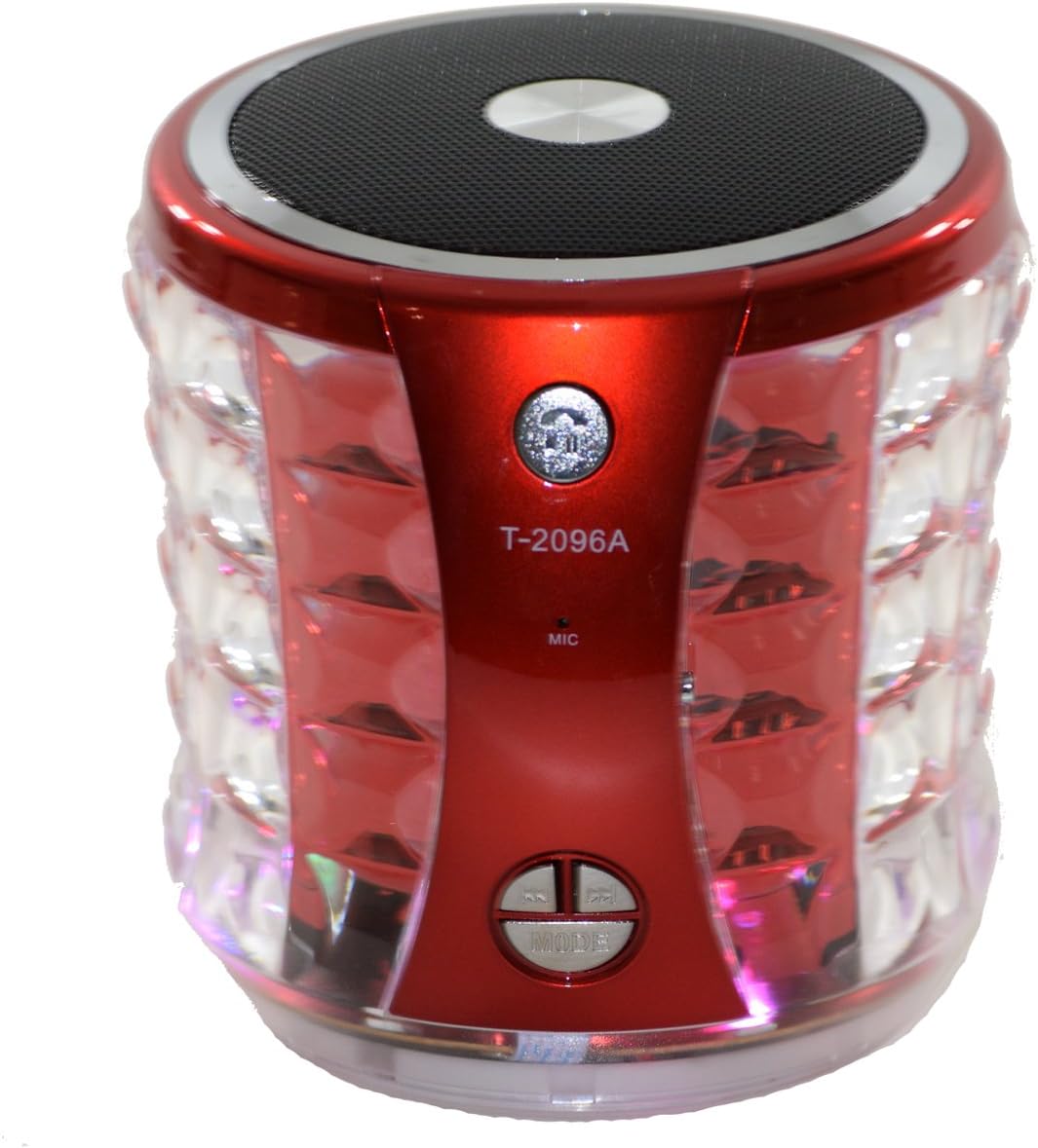 Portable Mini Media Player Speaker BC-T2096A-RD with FM Micro Card U-Disk Line-in, Red