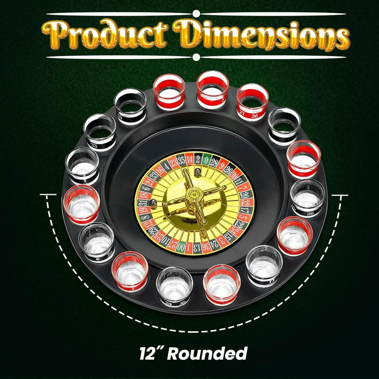Ruota della Roulette Gioco di Roulette Russa da 29 cm Intrattenimento Creativo Puntelli per Roulette Forniture per Bar Ktv Entertainment Toy Party Giochi di società