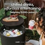 Veradek Outdoor Cooler Side Table - 2 in 1 - Designed for use as Outdoor Side Table, Patio Decor and Ice Chest