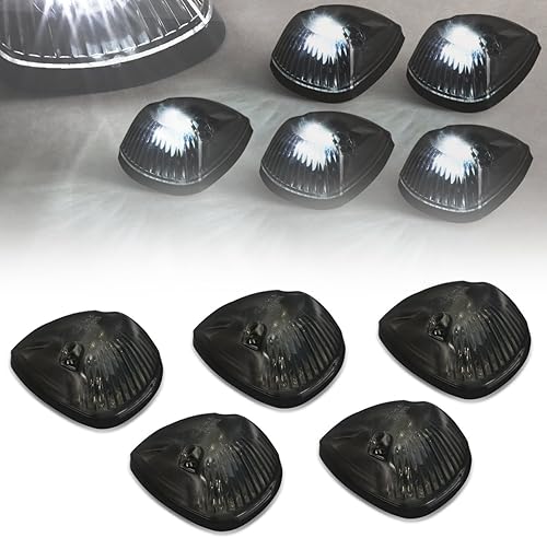 DNA MOTORING CBL-DR94-SM-W - Luces LED para techo de cabina x 5 para Dodge Ram 150025003500 94-98